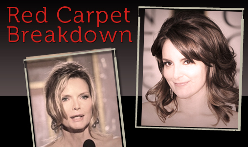 Red Carpet Breakdown Tina Fey and Michelle Pfeiffer